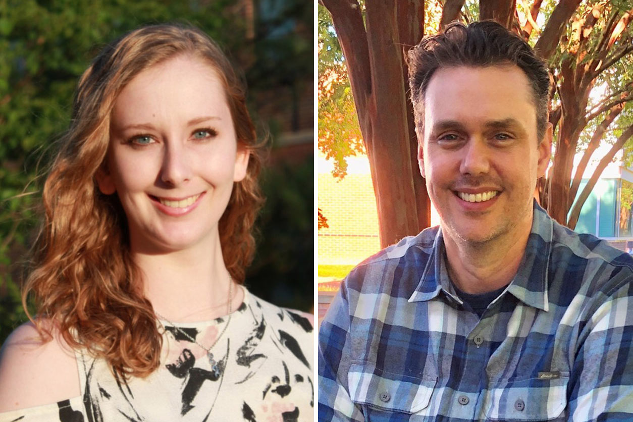Sierra Moorefield, left and Mark Simmers, right
